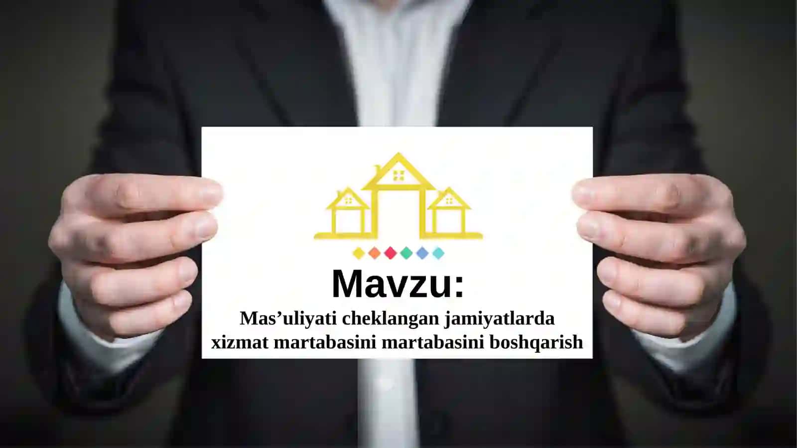 Mas’uliyat cheklangan jamiyatlarning xizmat martabasini boshqarish 2