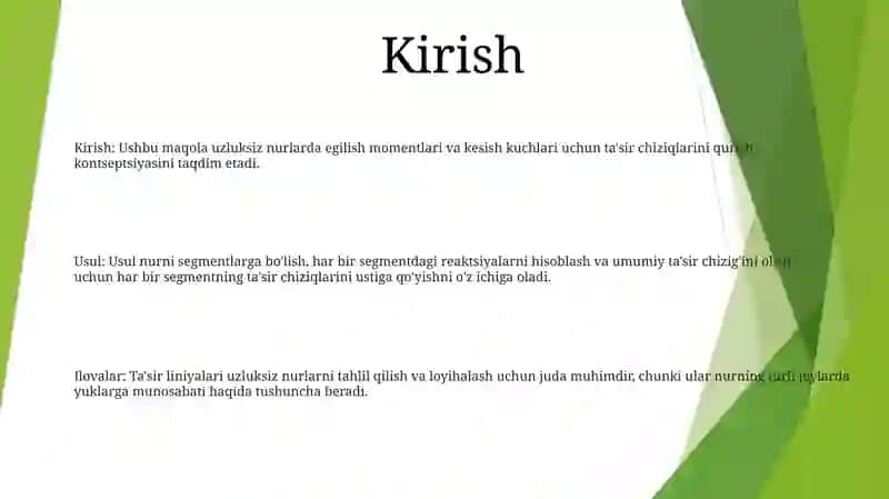 Buralish Deformatsiyasida Ikf Epyuralarini Qurish 2