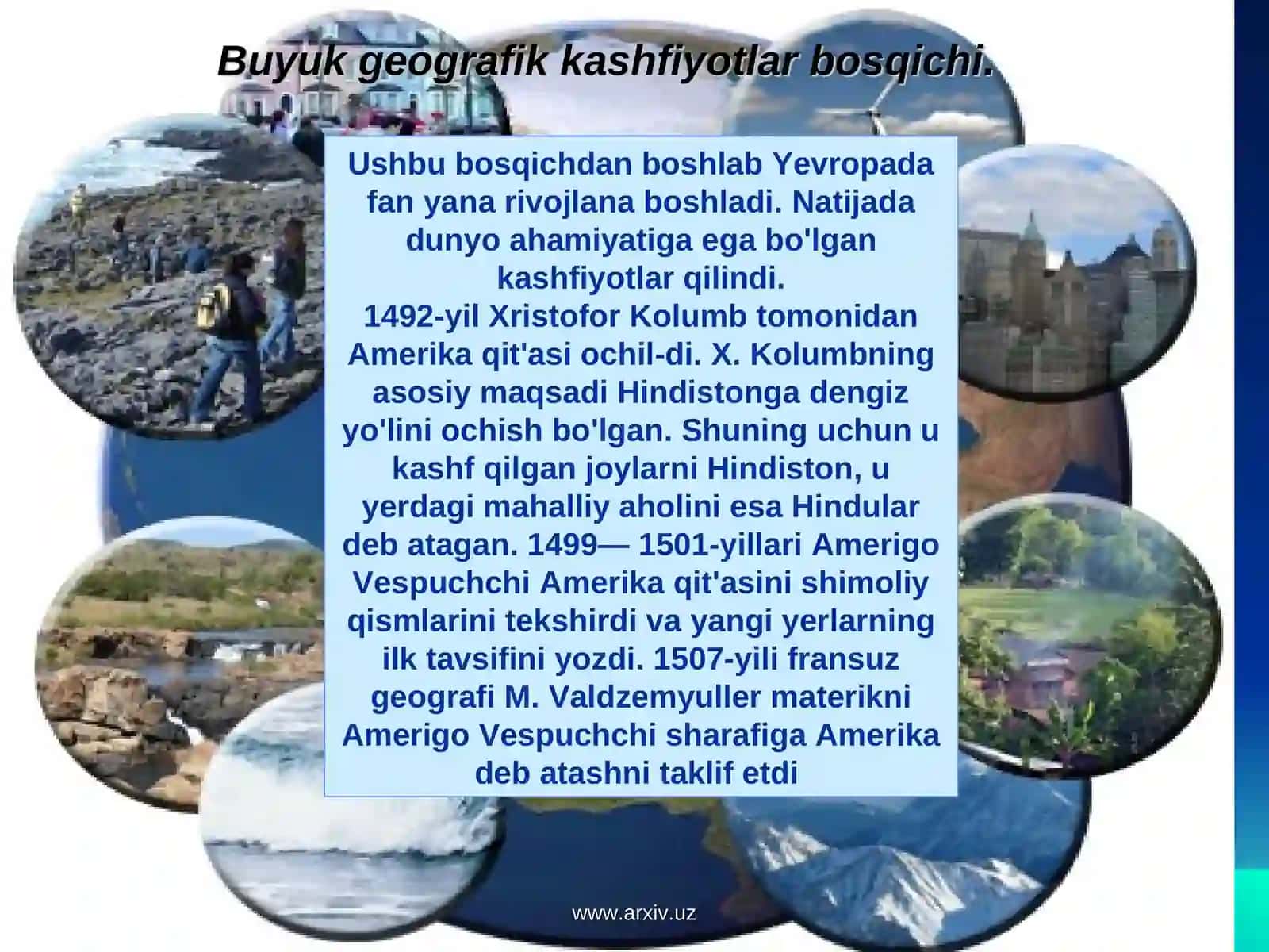 Umumiy Yer bilimining rivojlanish tarixi 2