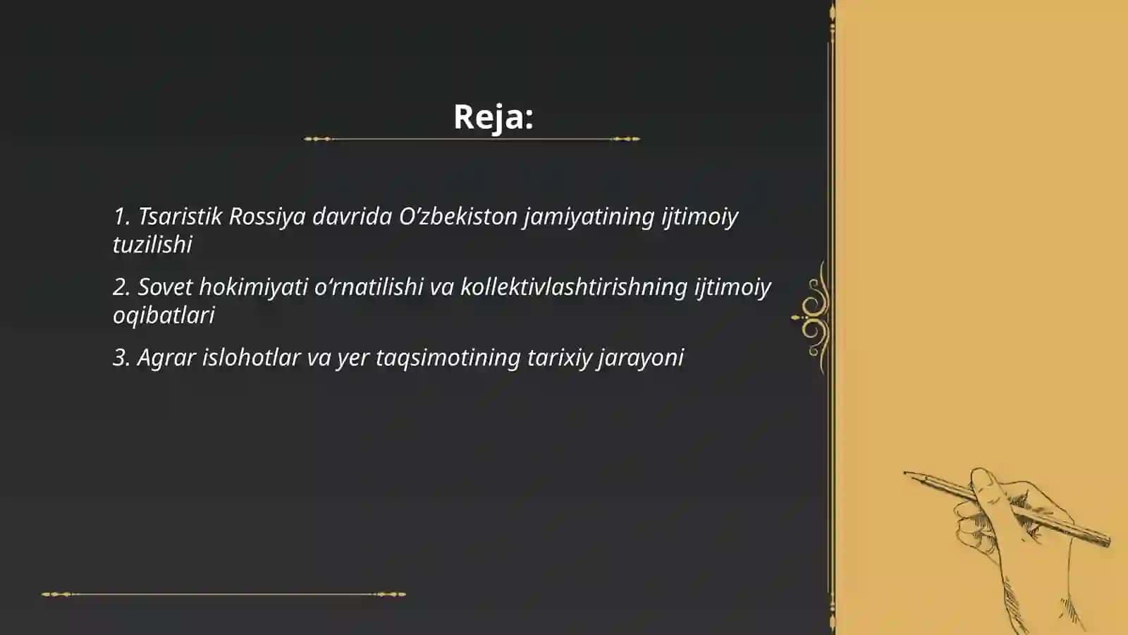 Tsaristik Rossiya davrida Oʼzbekiston jamiyatining ijtimoiy tuzilishi 2