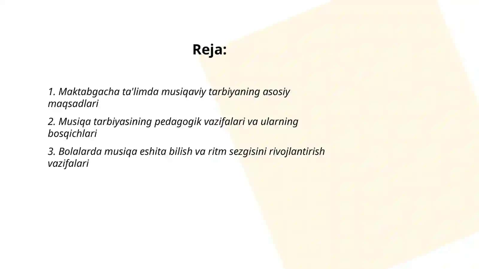 Maktabgacha ta'lim tashkilotlarida musiqaviy tarbiyaning maqsad va vazifalari 2