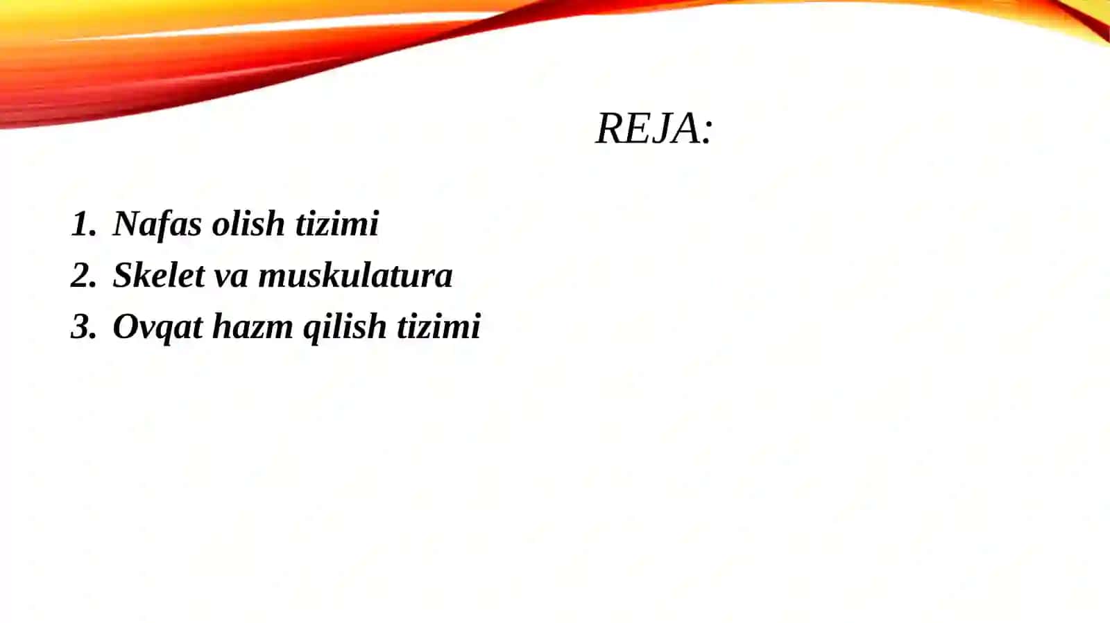 Umurtqalilarda a'zolar va aʼzolar tizimi ontogilogenezi 2