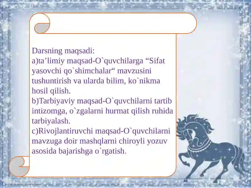 Sifat yasovchi qo`shimchalar 2