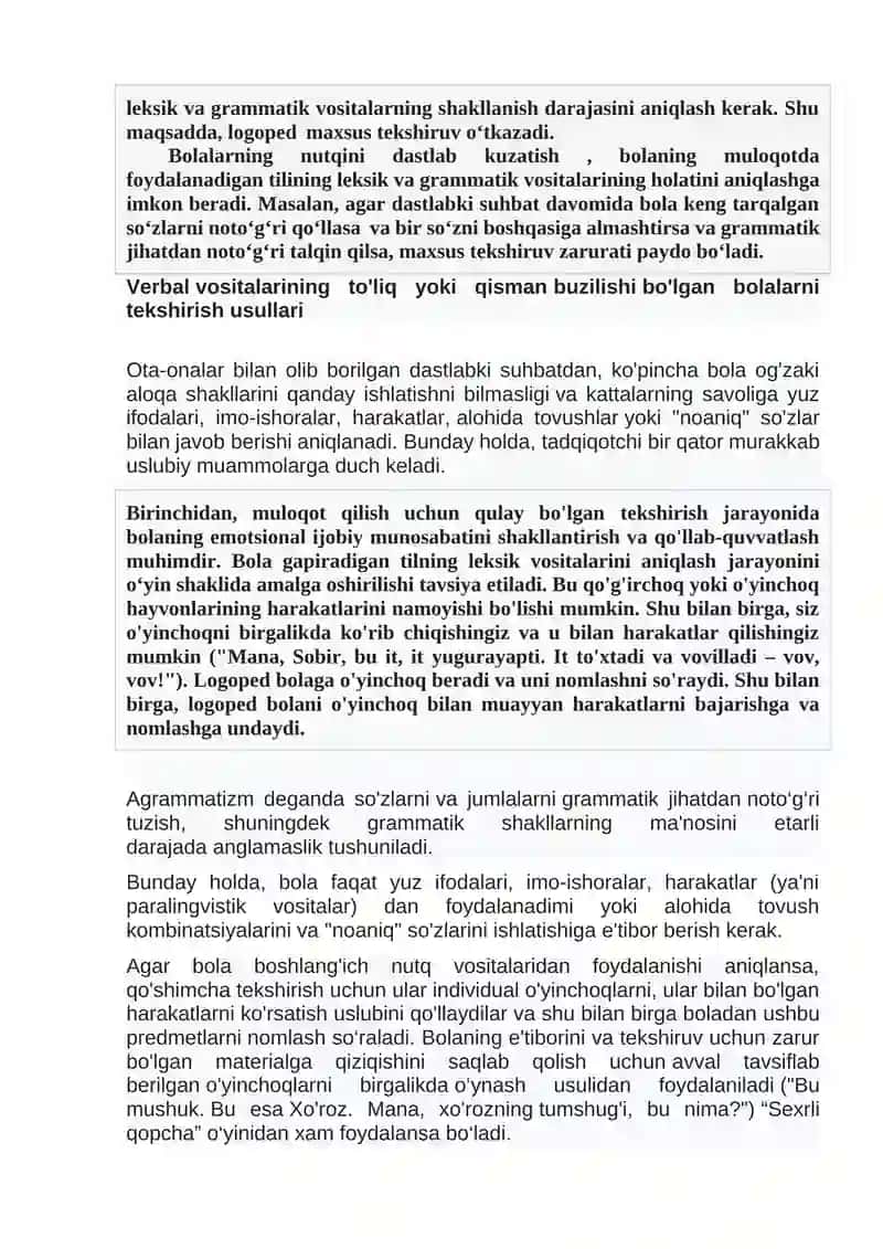 Lug‘at va tilning grammatik tarkibini tekshirish 2