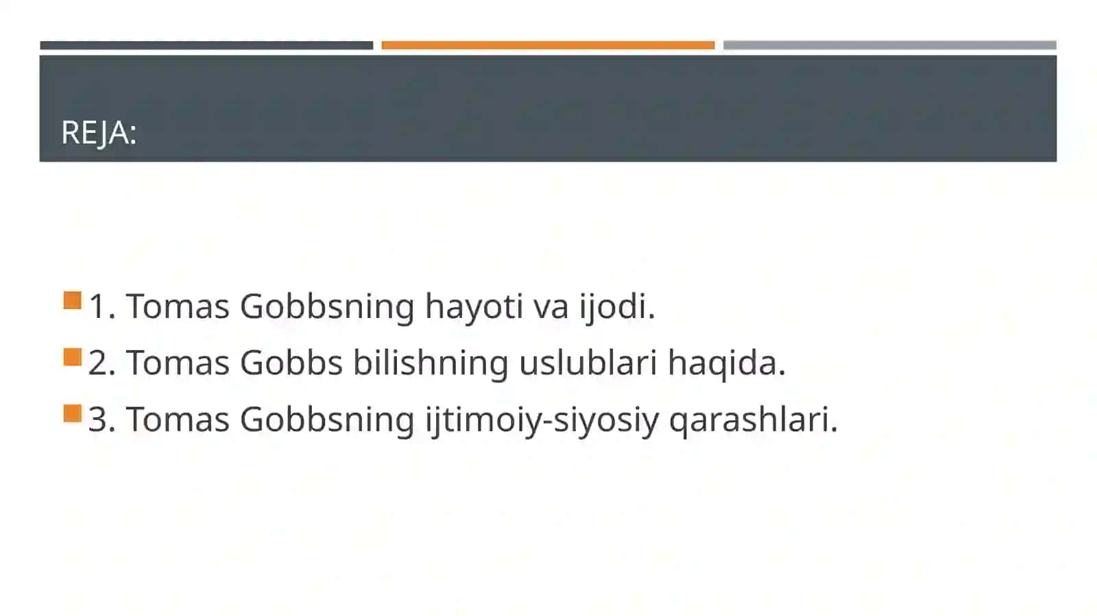 T.GOBBSNING IJTIMOIY VA FALSAFIY QARASHLARI 2