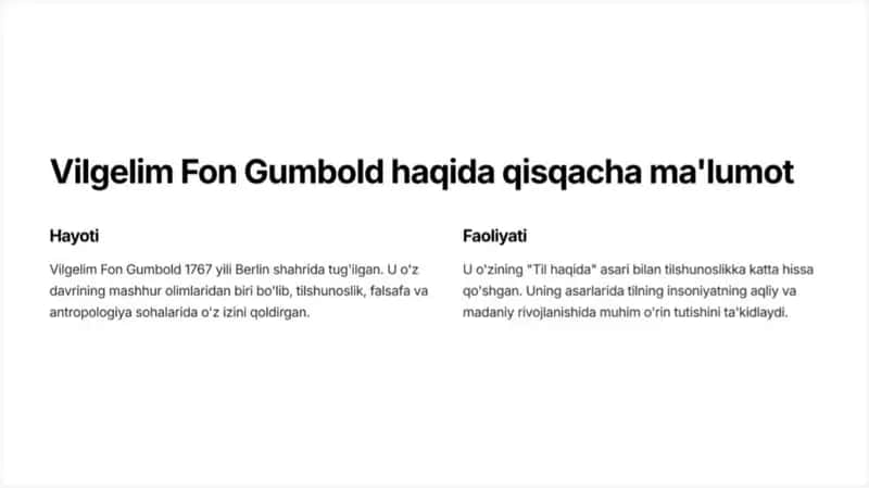Gumbolt va umumiy tilshunoslik 2