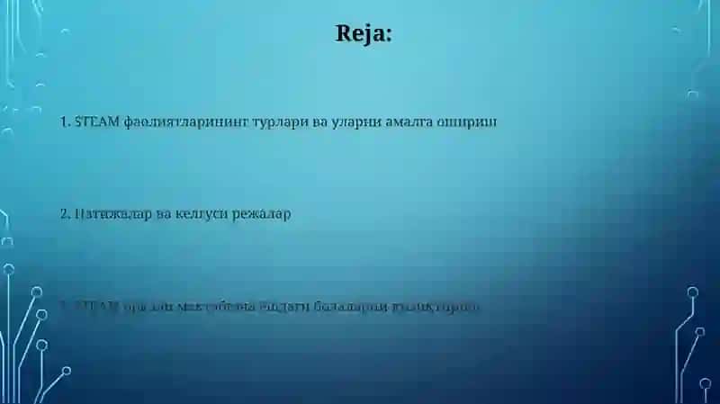 Maktabgacha yoshdegi bolalarni STEAM gajalb etish 2