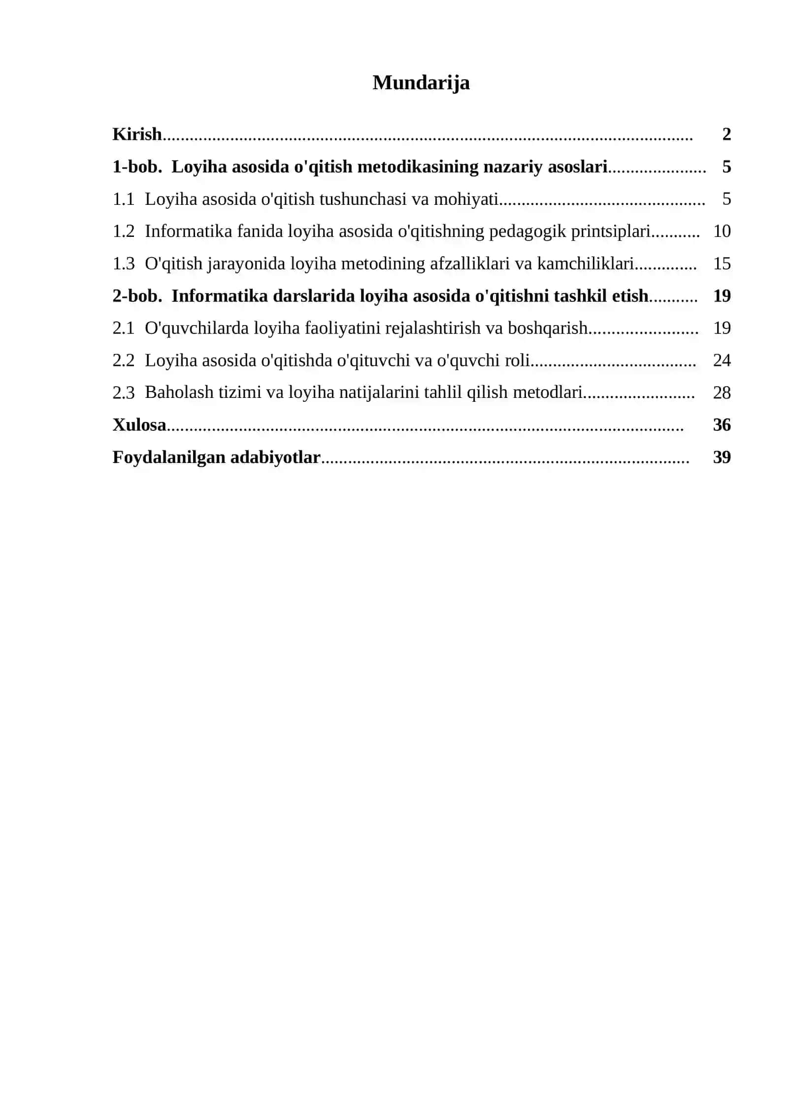 Informatikani oʻqitish metodikasi 2