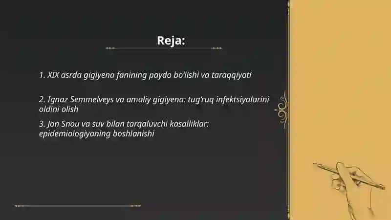 XIX va XX asrlarda gigiyena fani taraqqiyoti 2