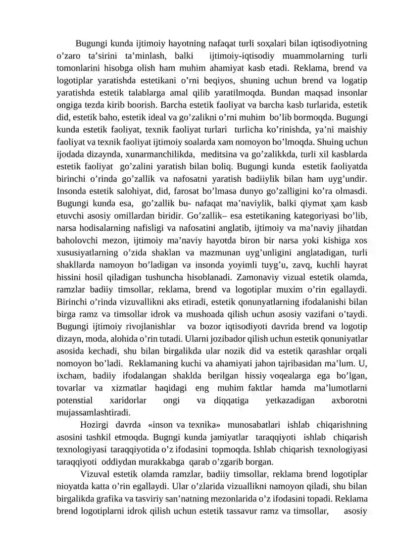 REKLAMA, LOGATIP VA BRENDLARDA ESTETIK QONUNIYATLARNING IFODALANISHI 2