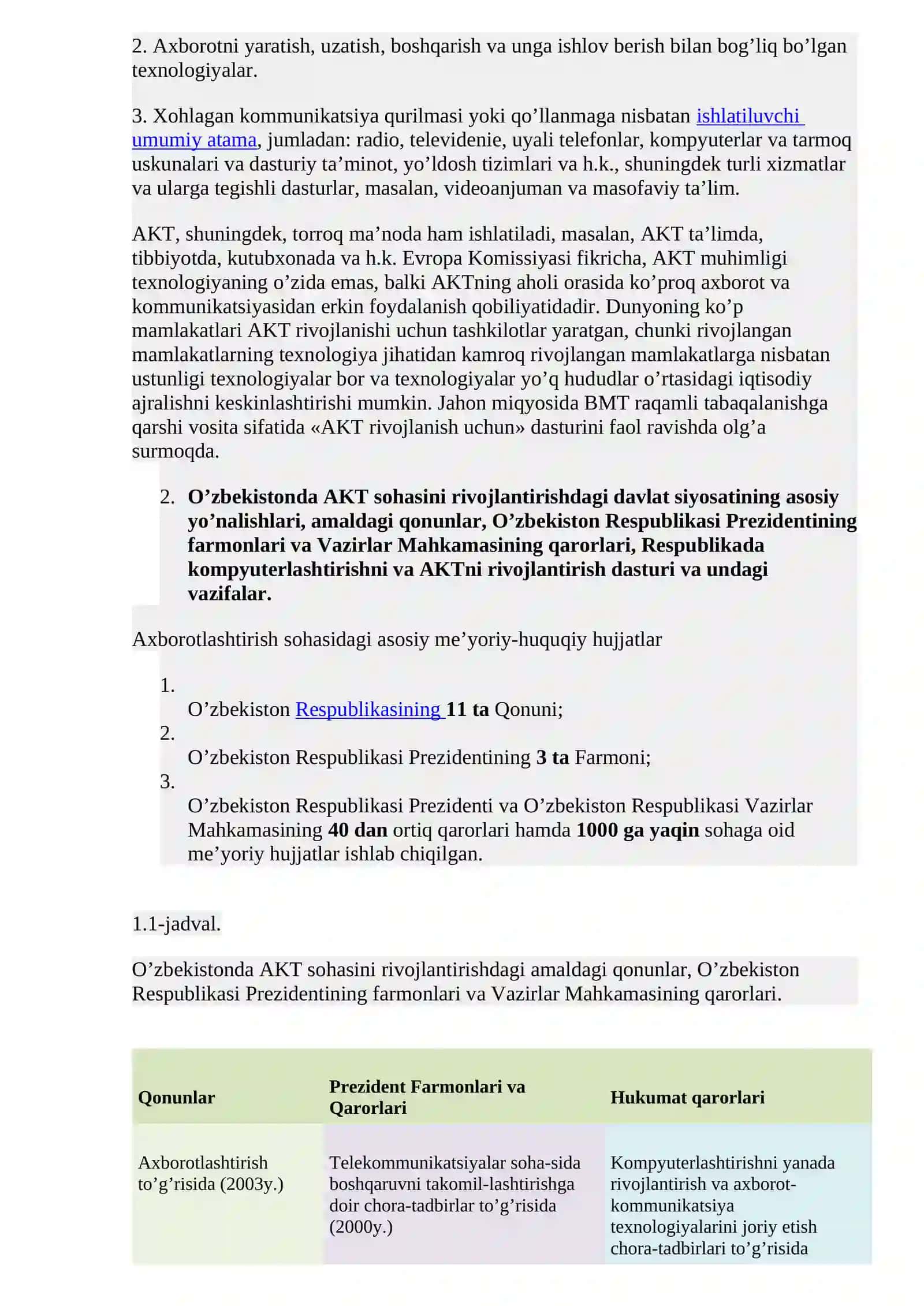 2-mavzu: AKTning asosiy vazifalari 2