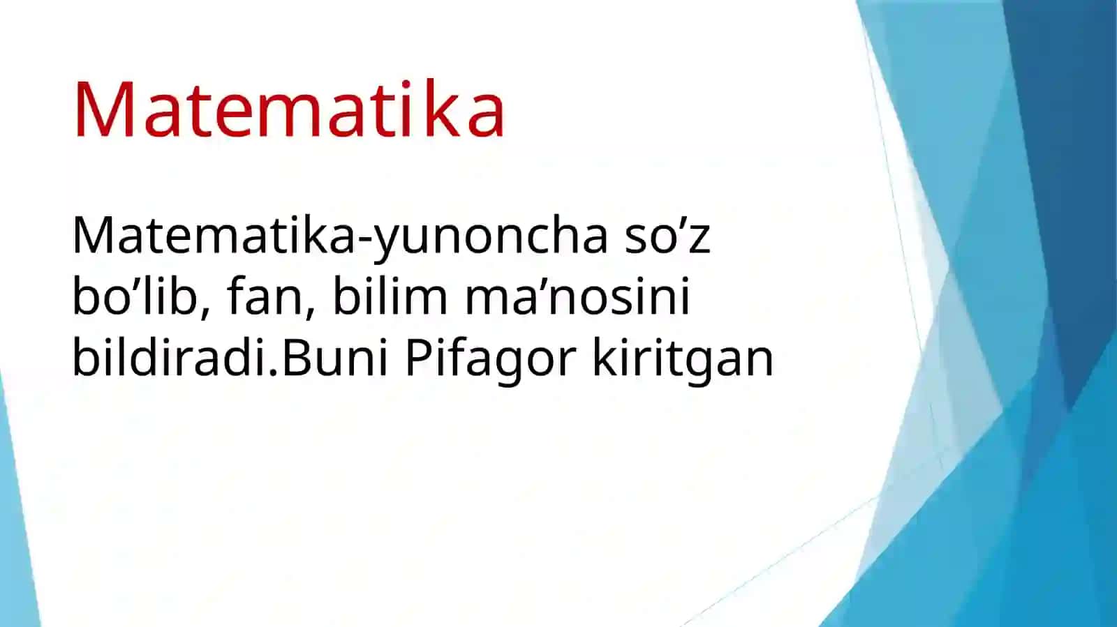 Matematikada foydalanadigan atamalar va belgilar, ularning kelib chiqishi hamda lug’aviy ma’nosi 2