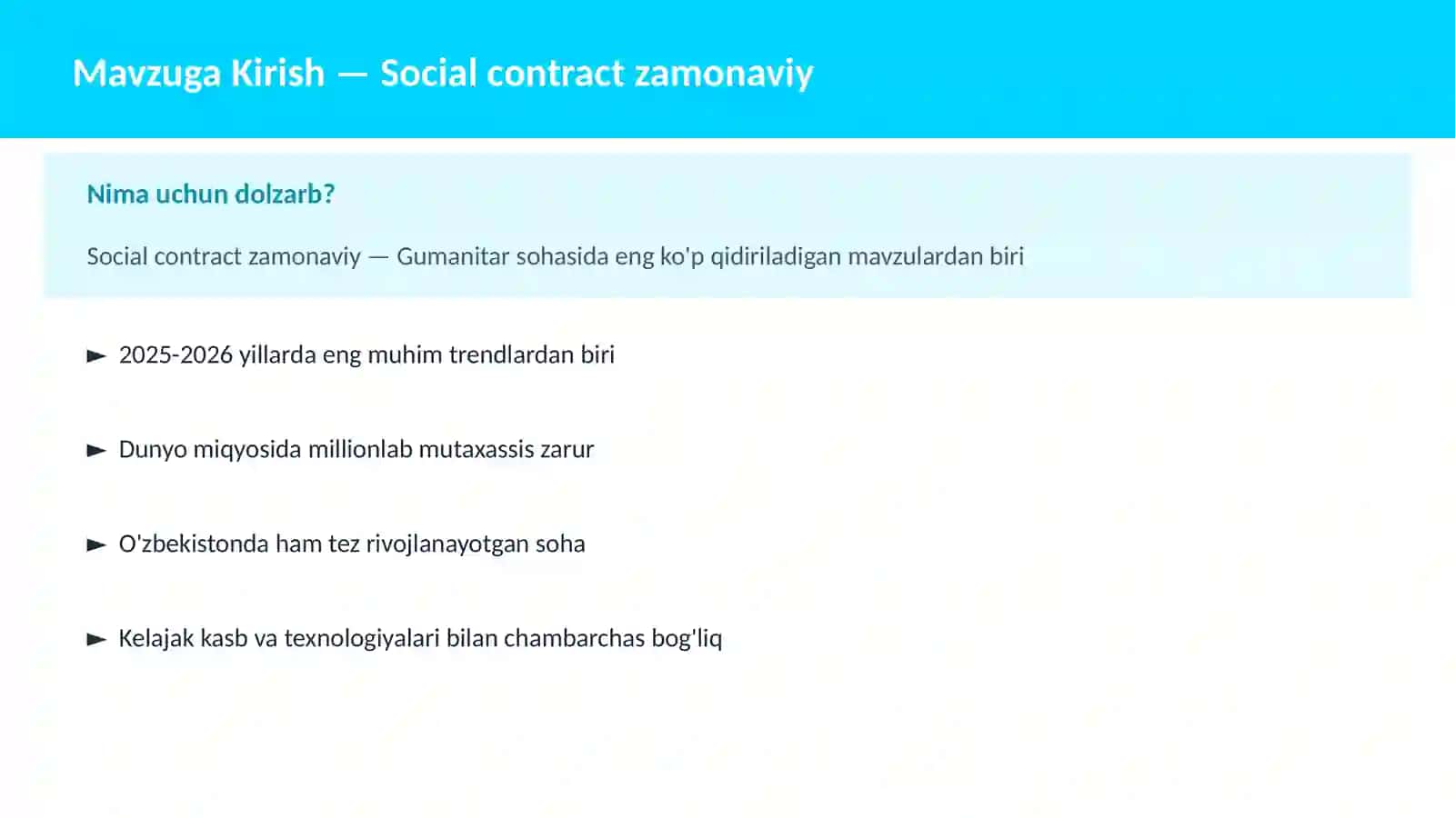 Social contract zamonaviy 2
