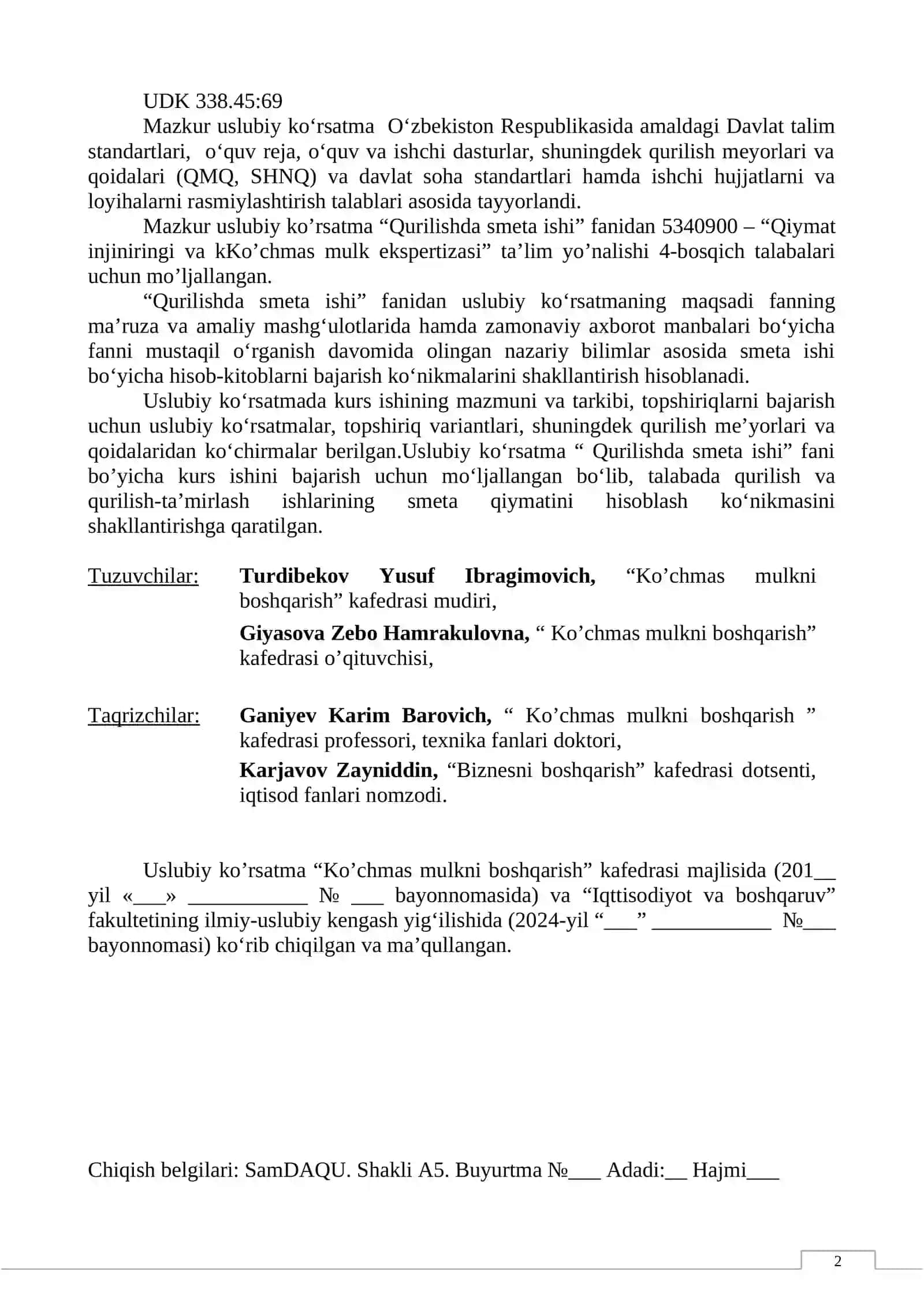 USLUBIY KO’RSATMA 2