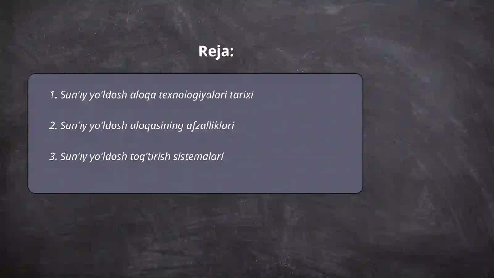 Sun'iy yo'ldosh aloqa texnologiyalari va iqtisodiyot 2