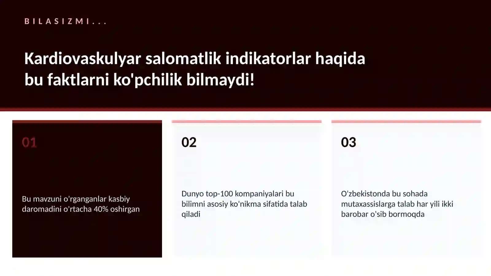 Kardiovaskulyar salomatlik indikatorlar 2