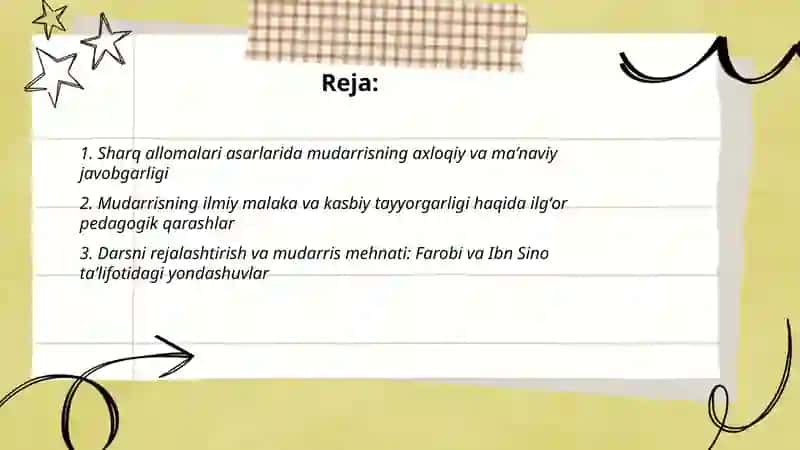 Sharq allomalari asarlarida mudarrislar mehnati toʻgʻrisida ilgʻor pedagogik fikrlar 2