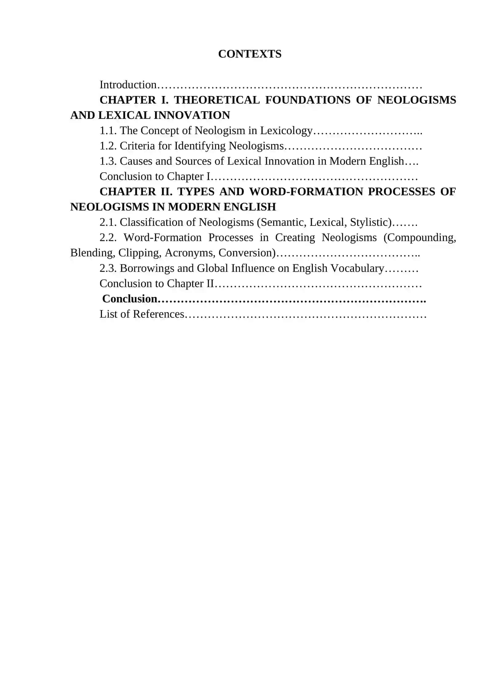 Neologisms and Lexical Innovations in Modern English 2