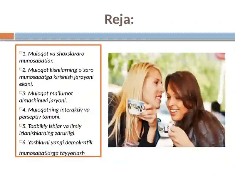 Muloqotning turli shakllari va bosqichlari 2