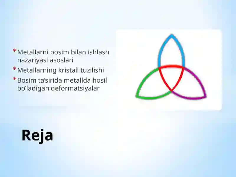 Metallarni bosim bilan ishlash nazariyasi 2