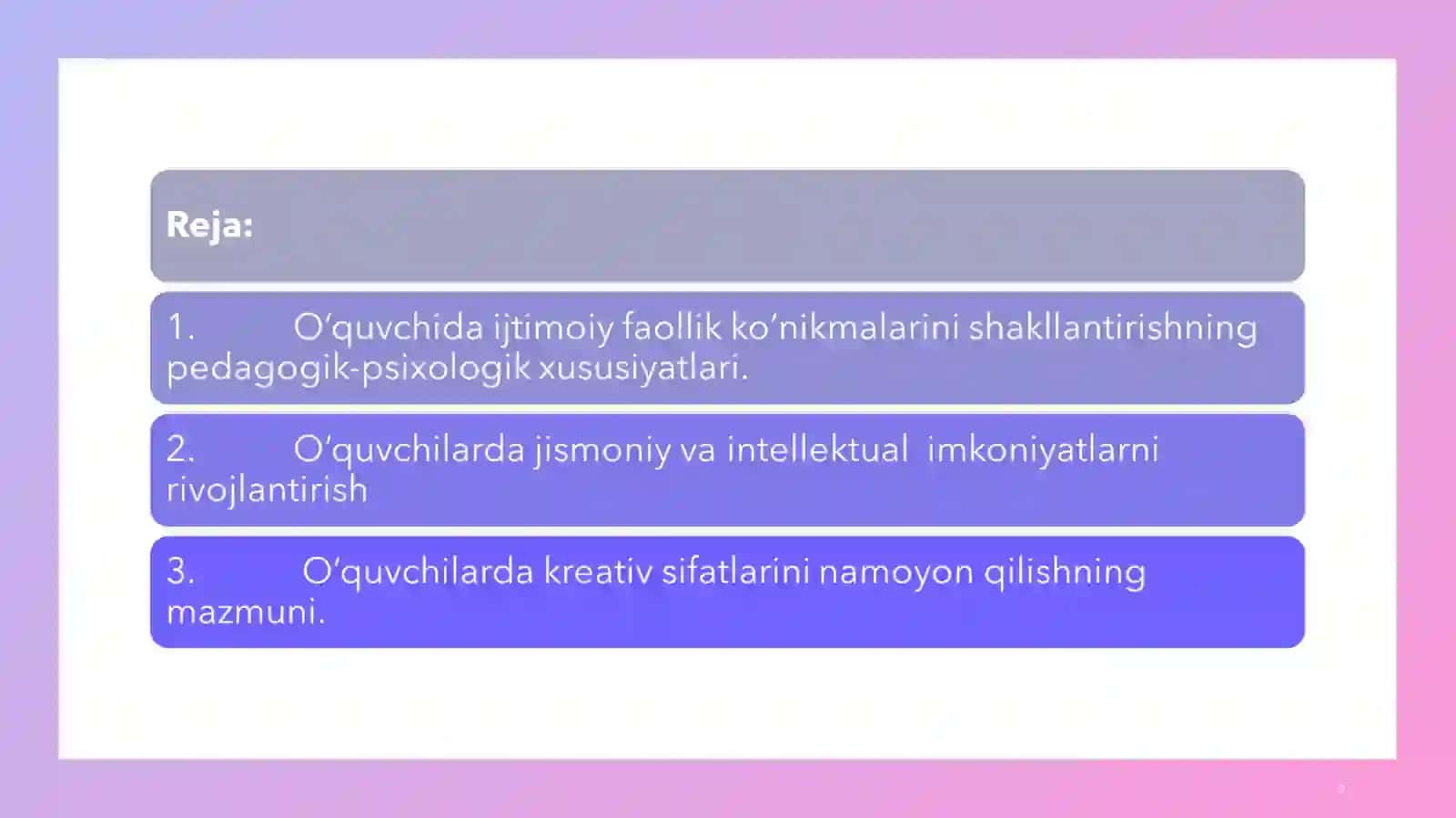 Tarbiya darslarida òquvchini òz ustida ishlash mexanizmi 2