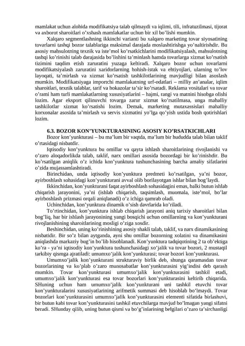 Xalqaro marketingning tahliliy funksiyasi 2