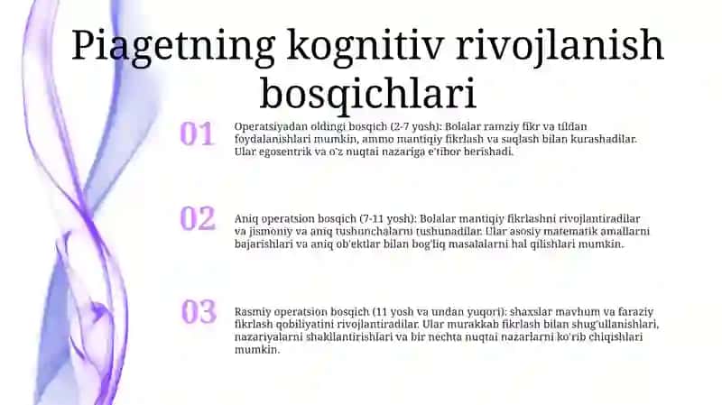Psixik Rivojlanishning Asosiy Qonuniyatlari 2