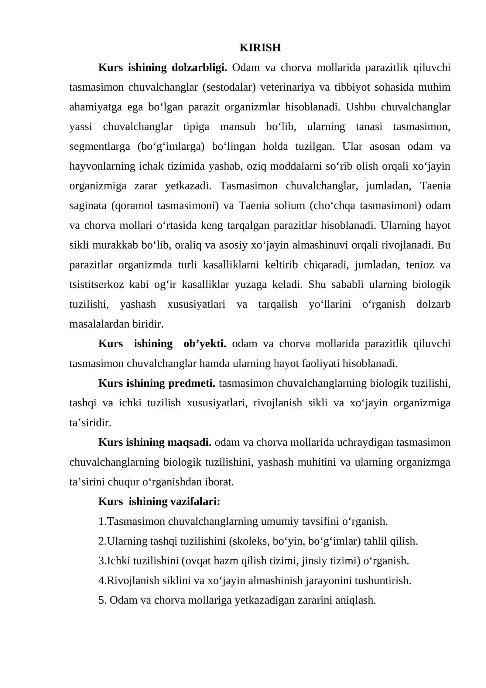 PARAZITLIK QILUVCHI TASMASIMON CHUVALCHANGLAR 2
