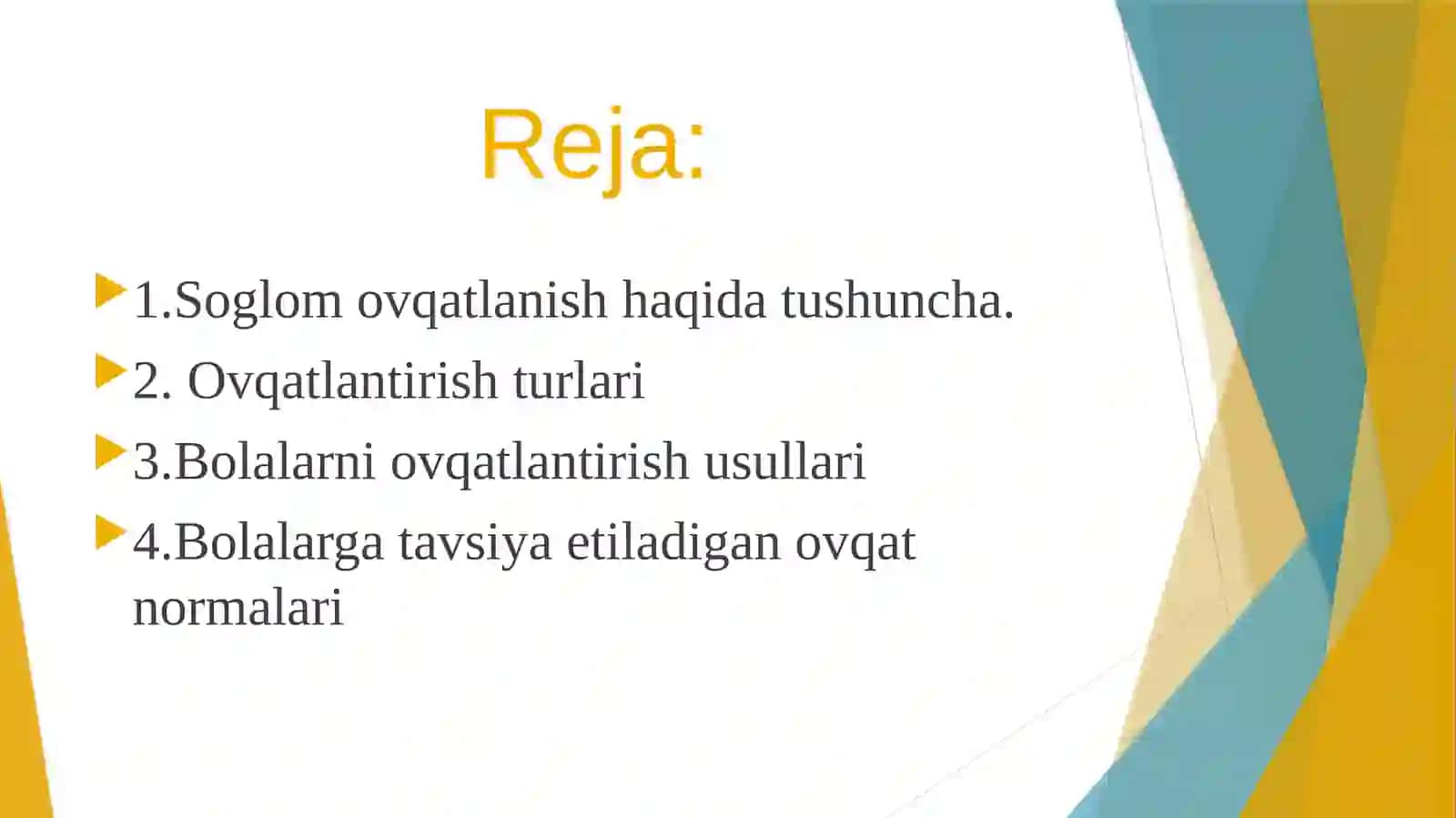 Bolalarni shifoxona sharoitida ovqatlantirishni tashkil qilish 2