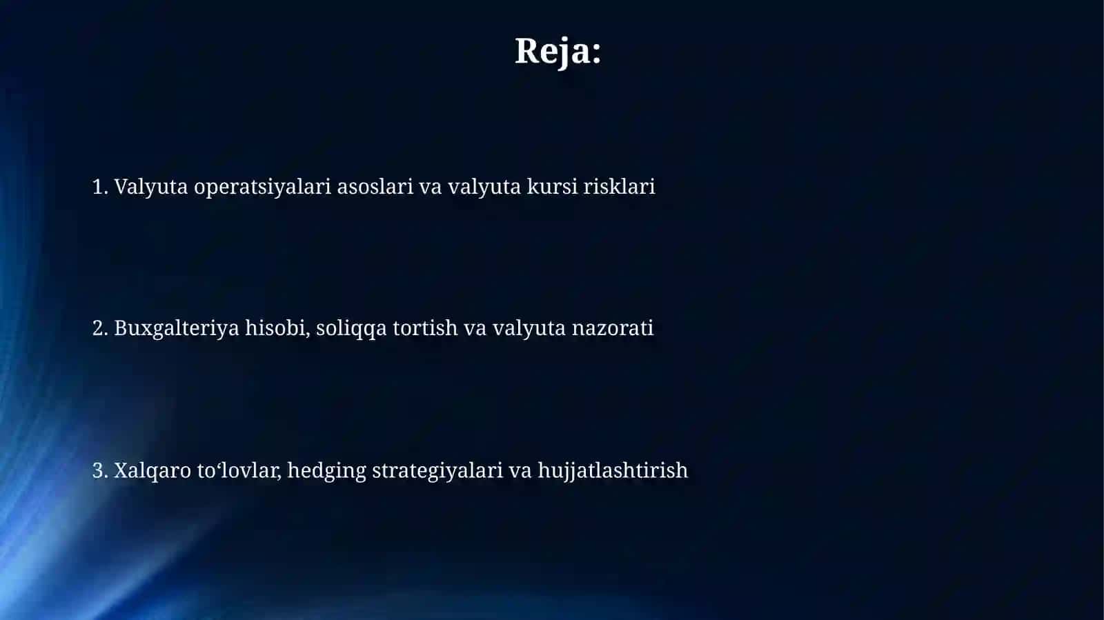 MXHXSlari talabi bo'yicha chet el valyutasi bilan bog'liq faoliyatning asosiy jihatlari 2