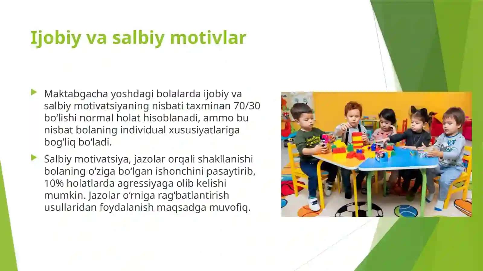 Maktabgacha talim yoshida mativlarning paydo bo'lishi 2