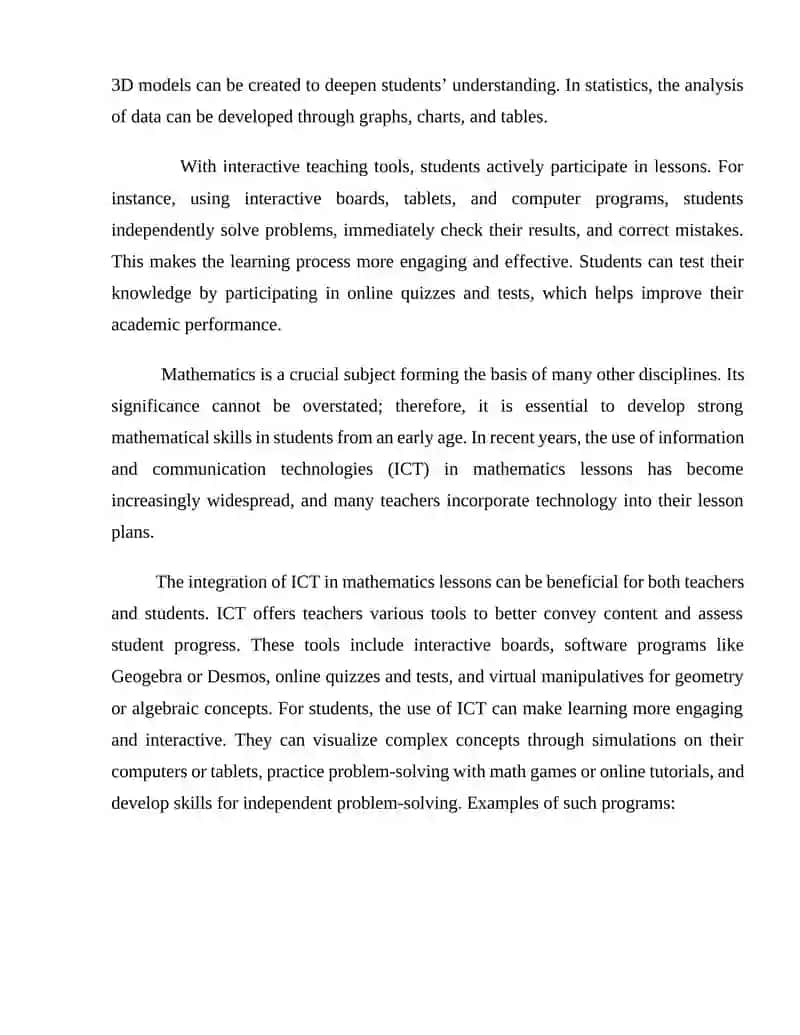 METHODS OF USING INFORMATION AND COMMUNICATION TECHNOLOGIES (ICT) IN TEACHING MATHEMATICS 2