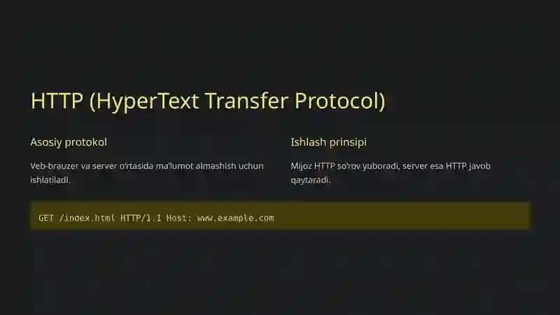 Tarmoq Protokollari va Serverlar 2