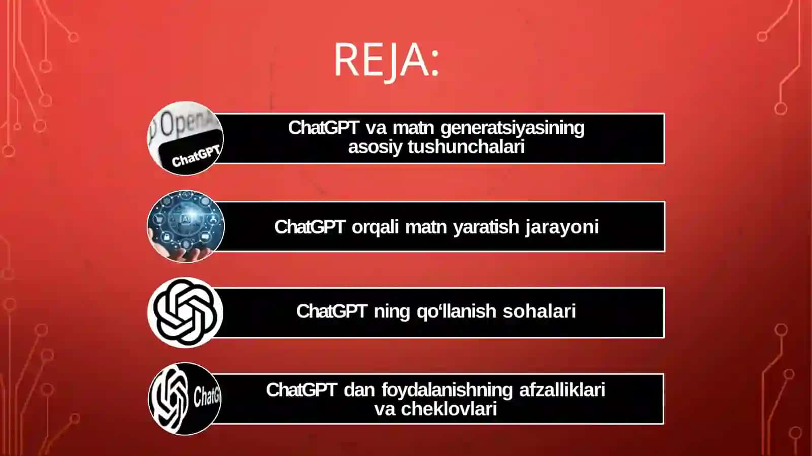 ALYORDAMIDAMATNGENERATSIYASI:CHATGPT 2