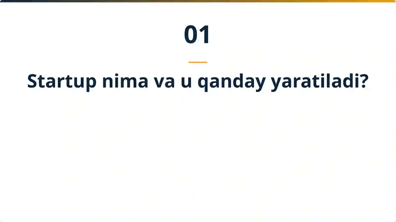 Startup loyihalar qurish va uning kelajagi 2