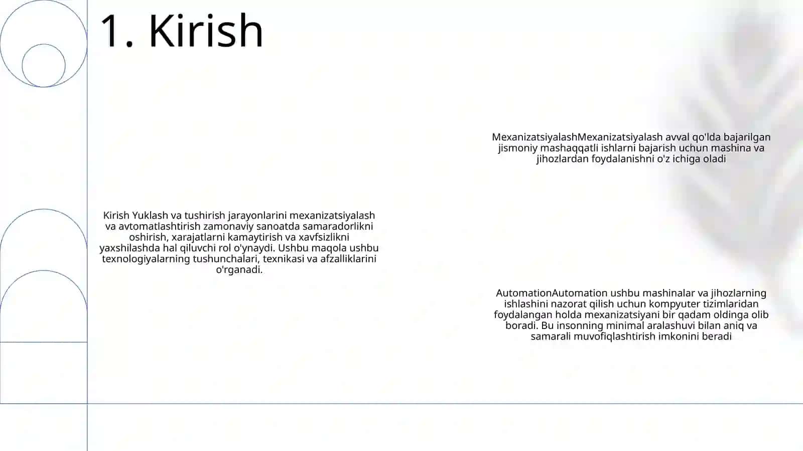 Yig’Ish Jarayonlarini Mexanizatsiyalash Va Avtomatlashtirish 2