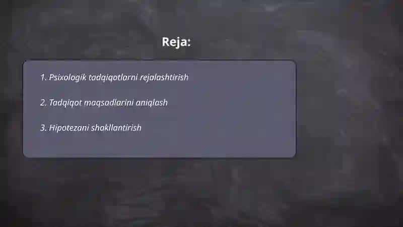 Psixologik tadqiqotlarni ótkazishga qóyiladigan talablar 2