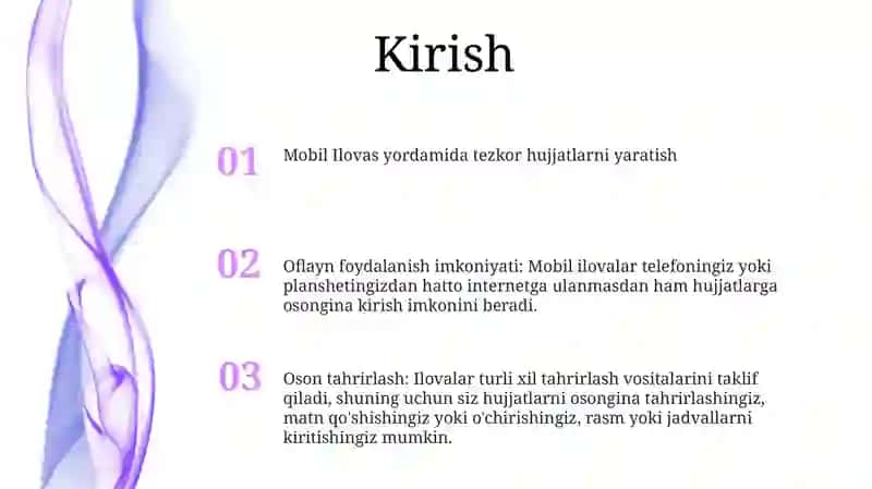 Mobil Ilovalardan Foydalanib Har Xil Kórinishdagi Hujjatlarni Tayyorlash 2