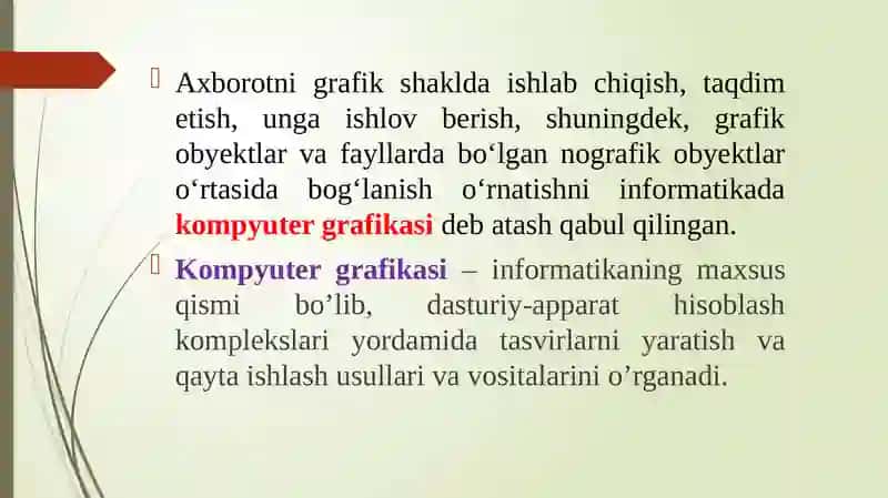 Kompyuter Grafikasi 2