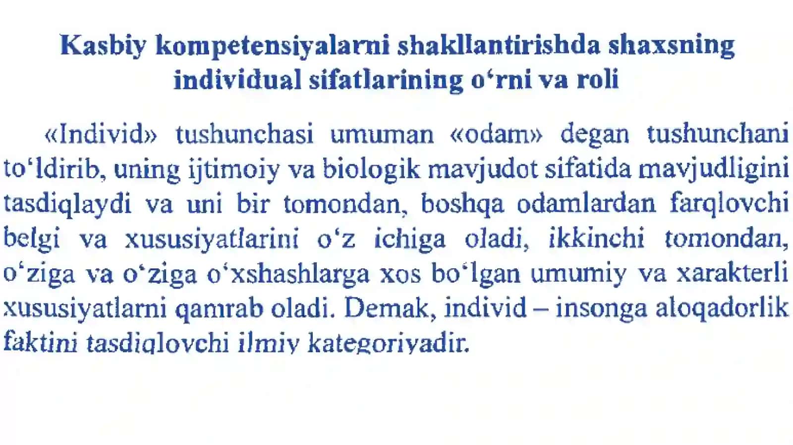 Kasbiy Kompetensiyalarni Shakllantirishda Individual Psixologik Sifatlar va Ularning Roli 2