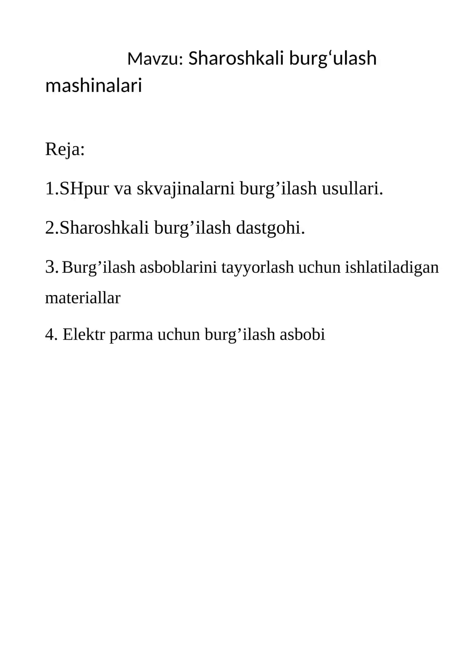 Sharoshkali burg‘ulash mashinalari 2