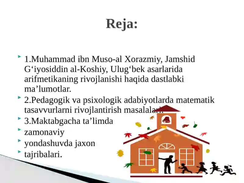 Sharq matematik olimlarining asarlarida arifmetikaning rivojlanishi 2