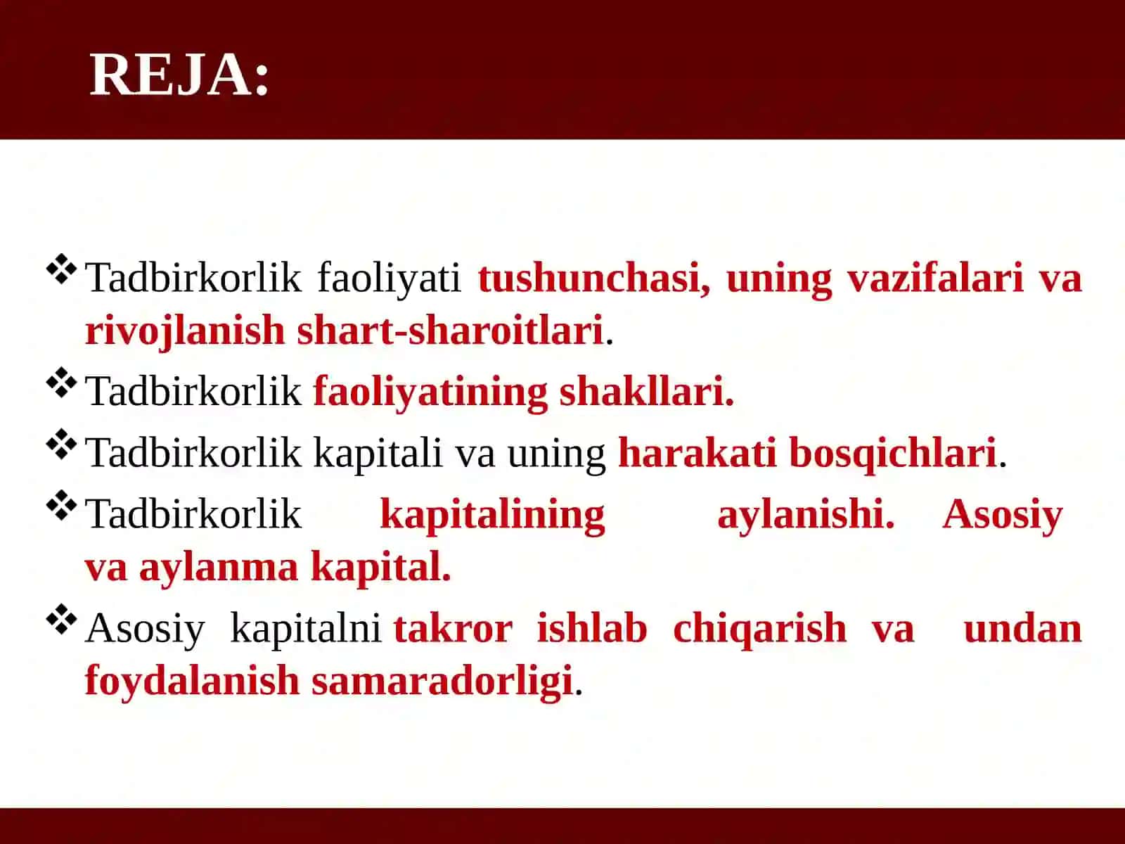 FIRMA VA ULARNING TASHKILIY IQTISODIY ASOSLARI 2