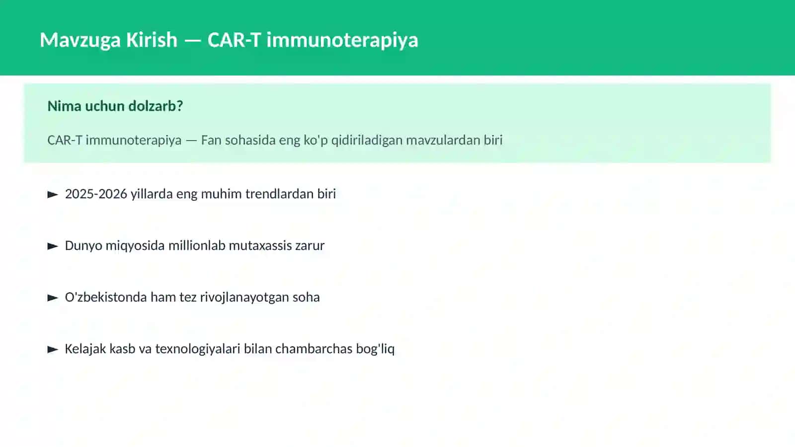 CAR-T immunoterapiya 2
