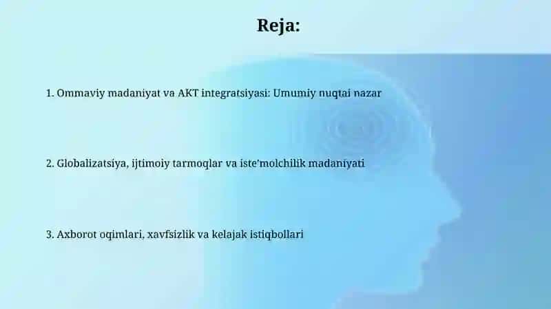 Ommaviy madaniyat va zamonaviy axborot kommunikatsiya texnologiyalari 2