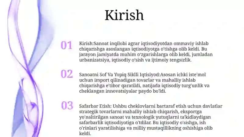 Sanoatni Sof Va Yopiq Siklli Iqtisiyod 2