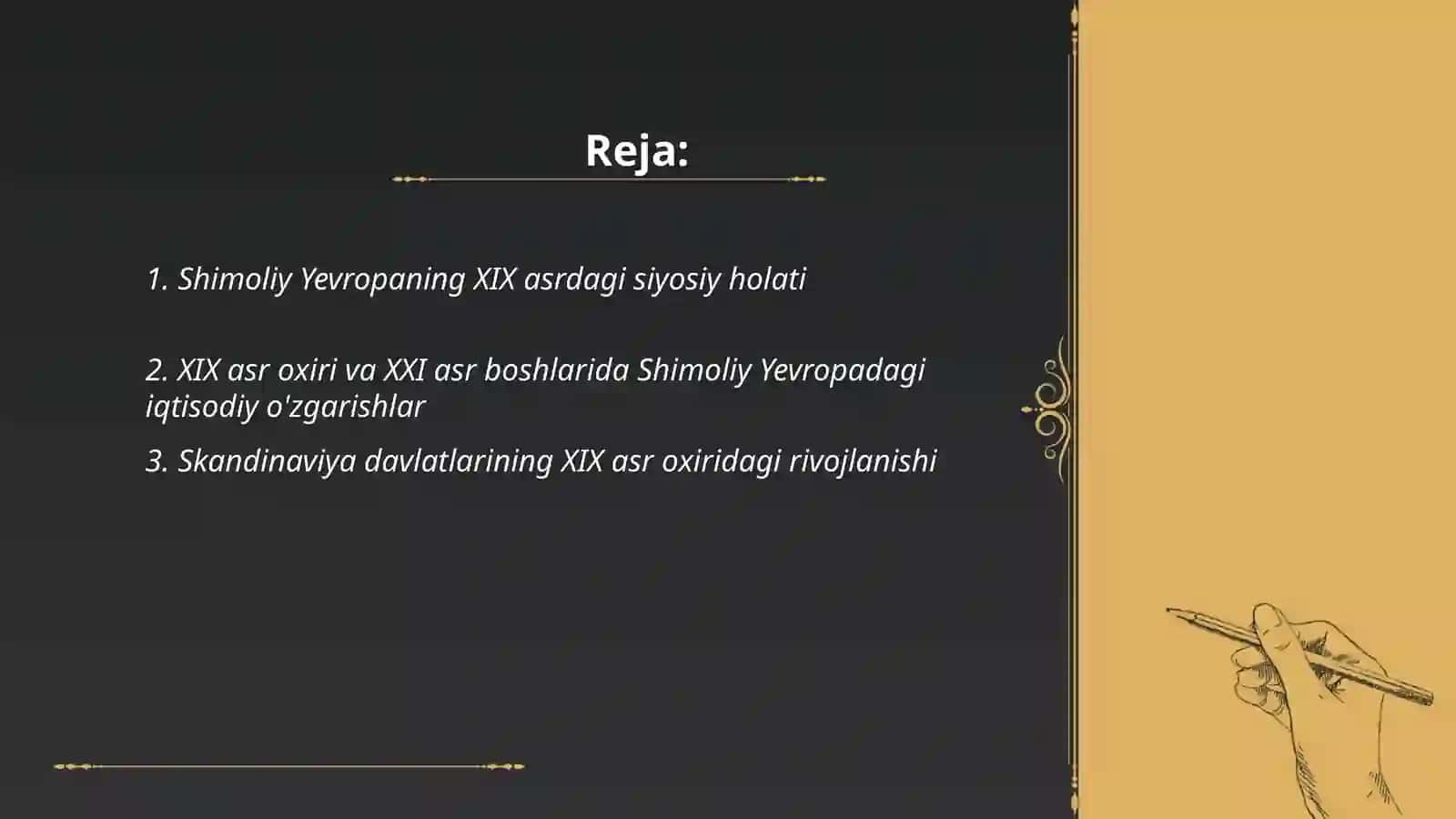 Shimoliy Yevropaning XIX asrdagi siyosiy holati 2