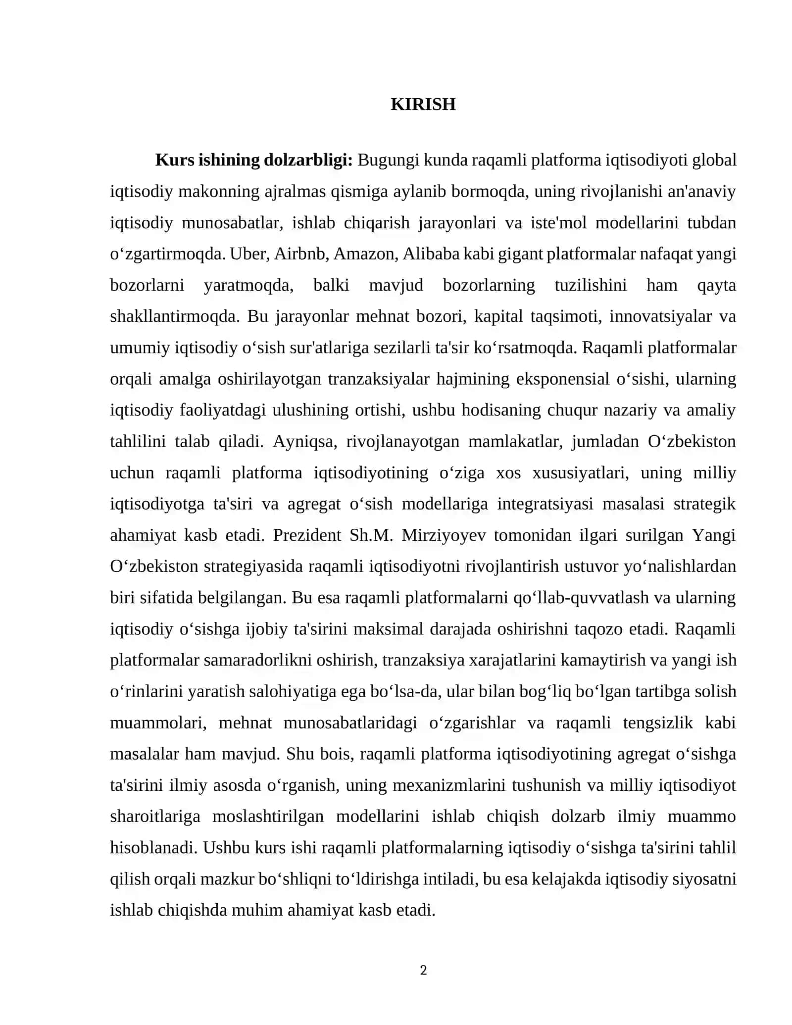 RAQAMLI PLATFORMA IQTISODIYOTI VA AGREGAT O‘SISH MODELLARI 2