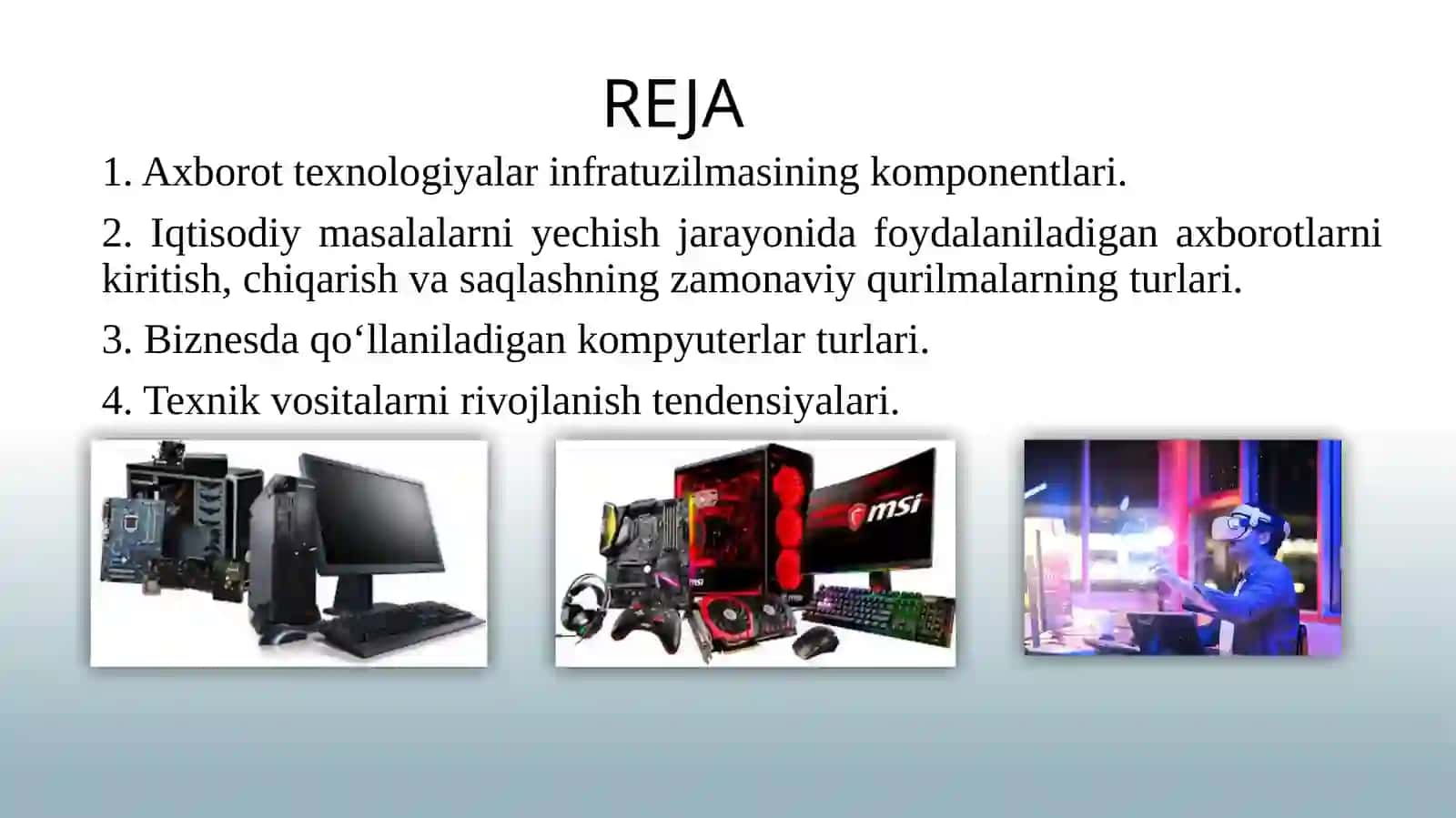 Axborot texnologiyalarning infratuzilmasi 2
