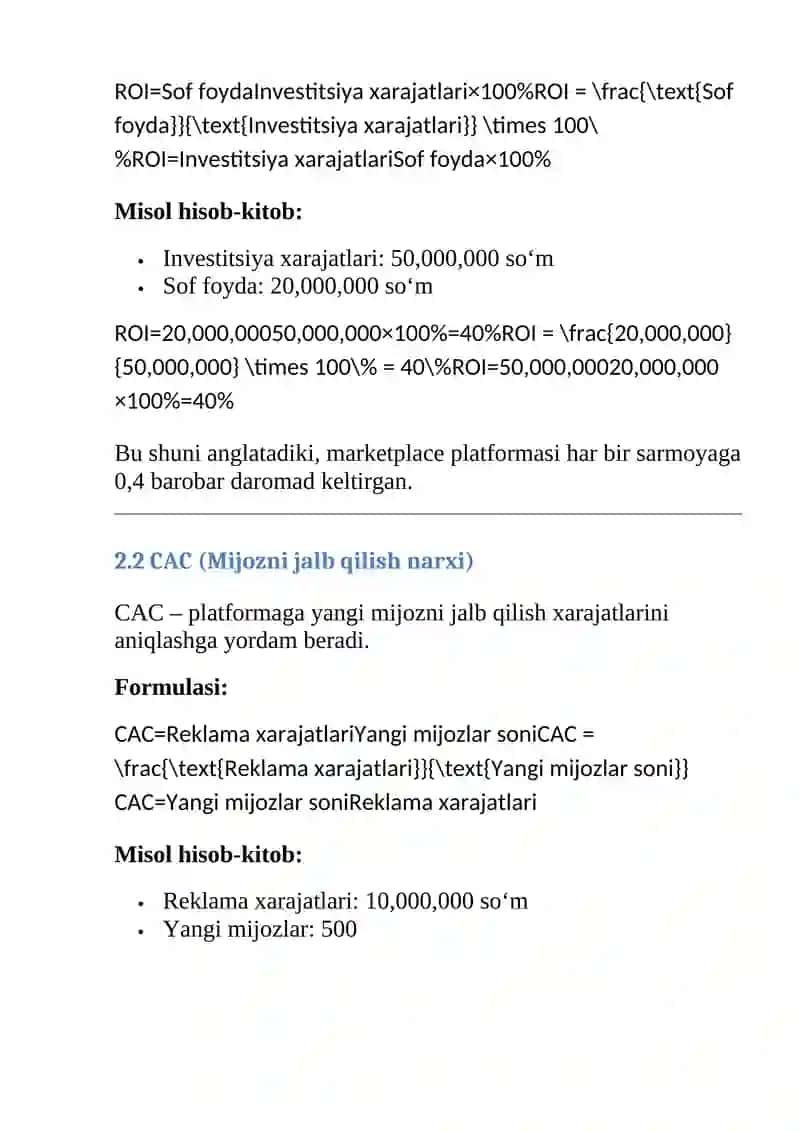 Raqamli iqtisodiyotda marketplace platformalarining iqtisodiy samaradorligi 2
